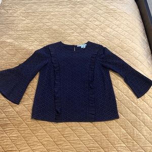 Blouse eyelet and lined Draper James